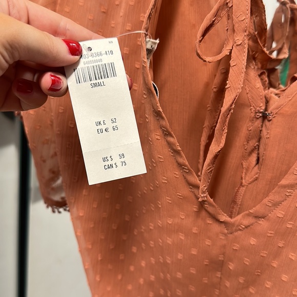 NWT Abercrombie & Fitch Small Bodysuit with Ties - Picture 5 of 7